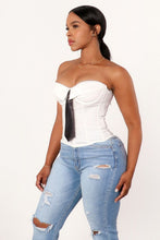 Load image into Gallery viewer, “Bougie Girl Tie” Corset
