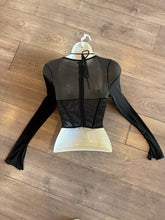 Load image into Gallery viewer, “Bliss” Black mesh top
